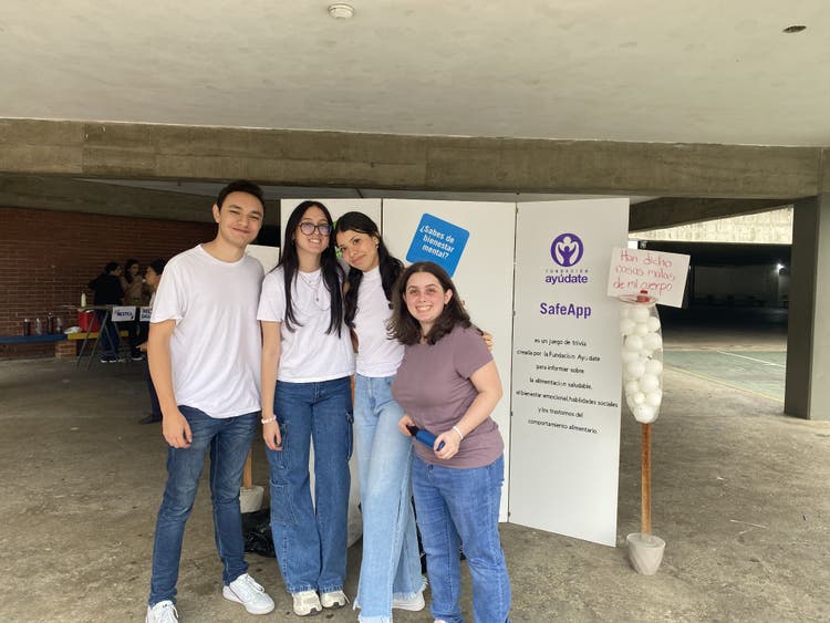 Captura o icono de Safe App, aplicación interactiva para fortalecer el bienestar emocional y la salud mental de adolescentes.